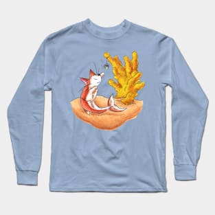 Coral Cat Tree Long Sleeve T-Shirt